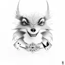 Zorro egipcio  tattoo design idea