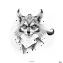 Zorro egipcio  tattoo design idea