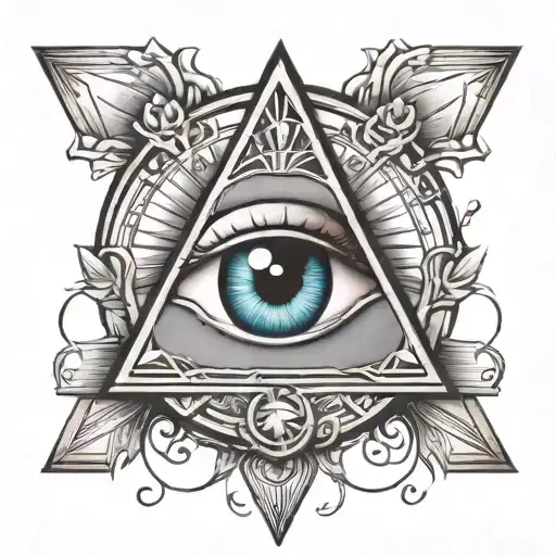 eye of providence  tattoo design idea