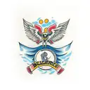 buzzard tattoo design idea