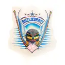 buzzard tattoo design idea