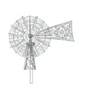 a windmill tattoo design idea