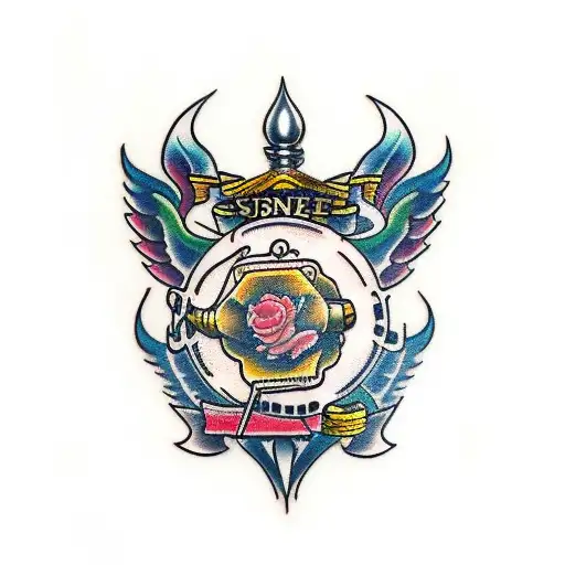 Supreme Hustle tattoo design idea