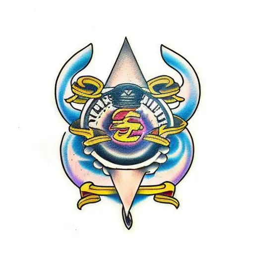 supreme hustle tattoo design idea