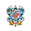 supreme hustle tattoo design idea