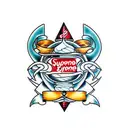 supreme hustle tattoo design idea