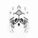  destiny the game , ghost and traveler tattoo design idea