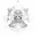  destiny the game , ghost and traveler tattoo design idea