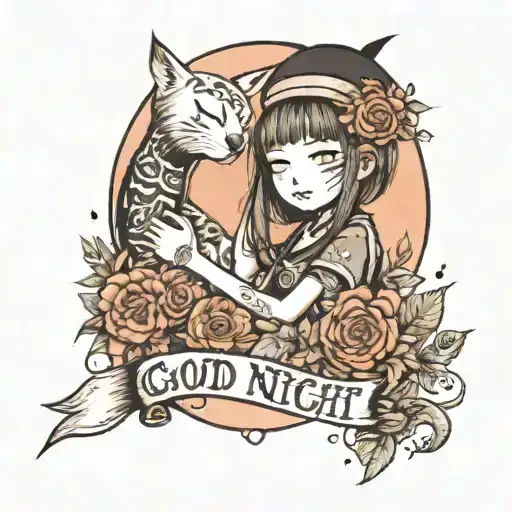 Good night punpun tattoo design idea