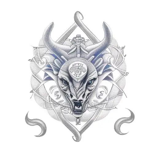 cancer horoscope tattoo design idea