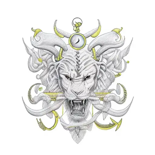 cancer horoscope with JWK tattoo design idea