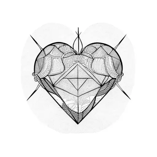 Crying Heart tattoo design idea