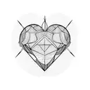 Crying Heart tattoo design idea