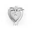 Crying Heart tattoo design idea