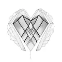 Crying Heart tattoo design idea