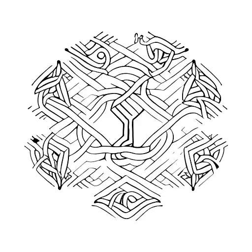 Illustration of a handshake symbolizing respect and friendship tattoo design idea