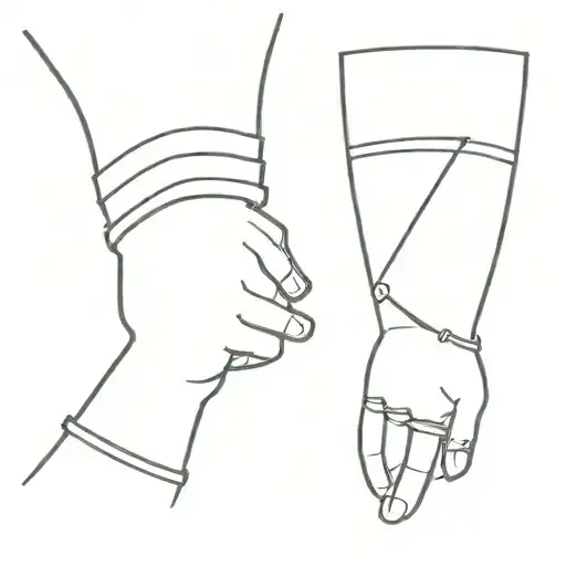 Two Wrist band tattoo tattoo design idea