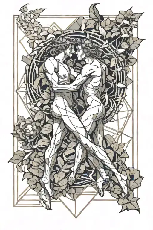 Apollo and Daphne and Orpheus and Eurydice and rodin's kiss  tattoo design idea