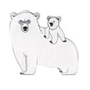 a bear and two cubs tattoo design idea