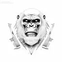 ape generation to human tattoo design idea