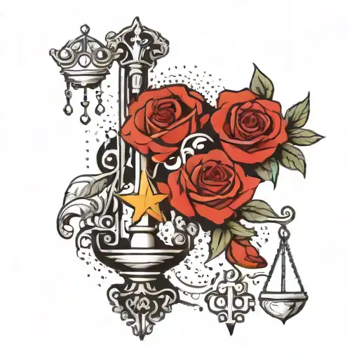 Horoscope bonding of Libra and Aquarius There should be hidden P and infinite love and symbols of strength, belief,&nbsp;powe tattoo design idea