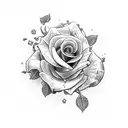 tritton, rose, Waze, neptune tattoo design idea