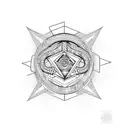 Snake geometry illuminati symbolism sacred sleeve tattoo design idea