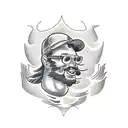 farmer tattoo design idea