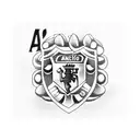 A casino chip with the Manchester United logo surrounded by football-themed playing cards tattoo design idea