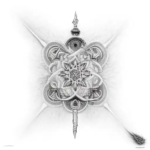 ás de espadas tattoo design idea