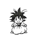 kid goku tattoo design idea