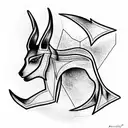Anubis tattoo design idea