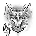 Anubis tattoo design idea