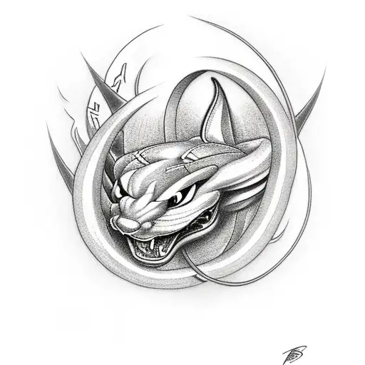 dodge viper tattoo design idea