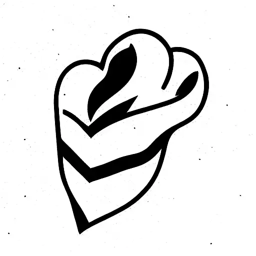 heart attack tattoo design idea