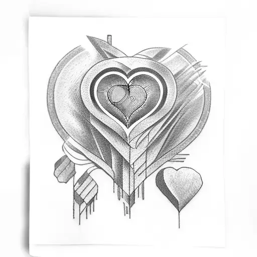 heart attack tattoo design idea
