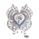 heart attack tattoo design idea