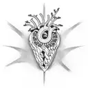 heart attack tattoo design idea