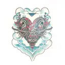 heart attack tattoo design idea