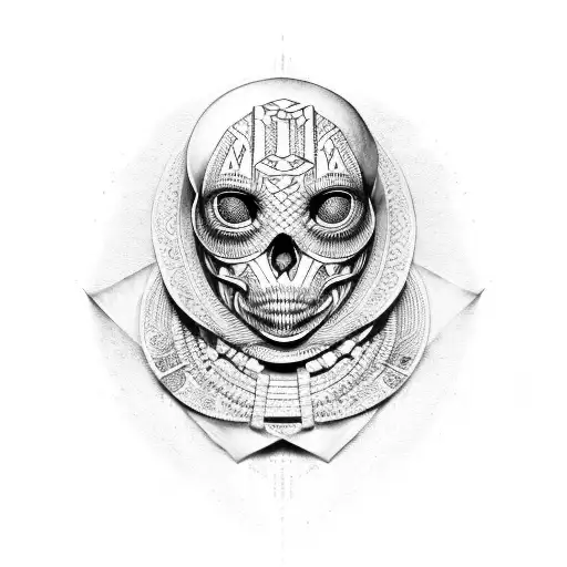 Mummy tattoo design idea