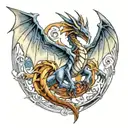Bahamut FF8 tattoo design idea
