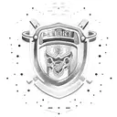 police mechanic security tattoo design idea