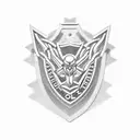 police mechanic security tattoo design idea