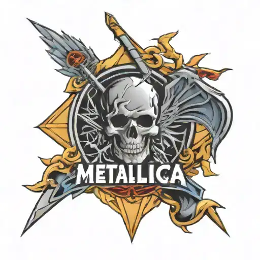 Metallica logo tattoo design idea
