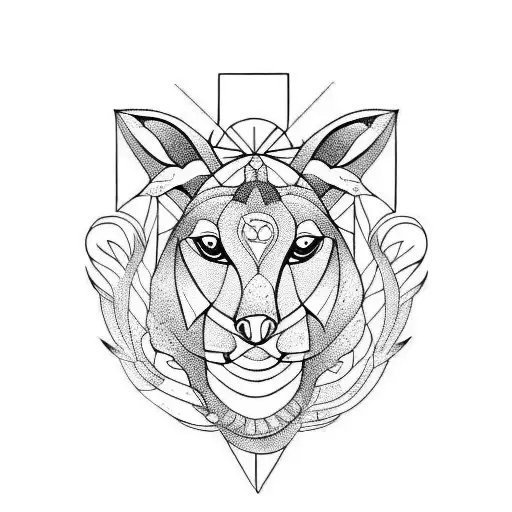Vector black and white illustration of tribal style wolf with ethnic  ornaments. American indian motifs. Totem tattoo. Boho design. Stock Vector  | Adobe Stock