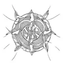 Celtic sober construction tattoo design idea