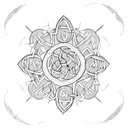 Celtic sober construction tattoo design idea