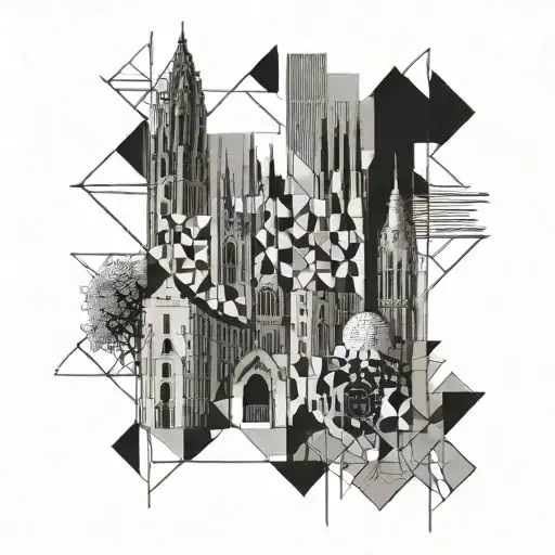 City of Barcelona tattoo design idea