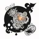 life, earth, sea, sky tattoo design idea