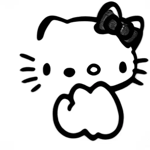 hello kitty love cake tattoo design idea
